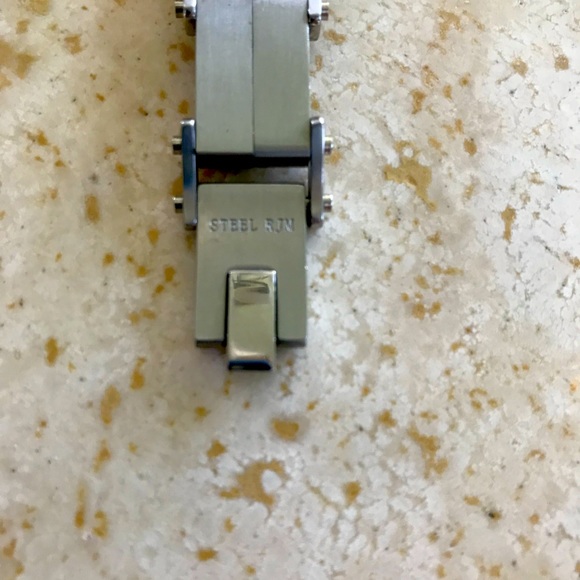 HEAVY DUTY MEN’S  TWO TONE MEN’S STEEL BRACELET - Picture 6 of 7